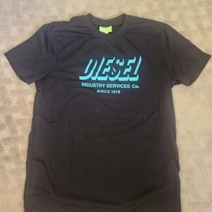 Diesel Industry Service T-shirt Crewneck Black Size Large